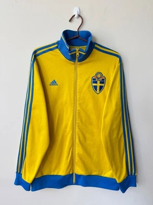 Veste de survêtement de football Adidas Sweden Sverige 2014-2015 taille L - Photo 1/4