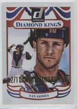 2014 Panini Donruss Diamond Kings Gold Career Stat Line /271 Yan Gomes #219 0l2