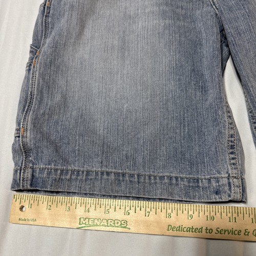 Levi’s Mens Carpenter Denim Shorts Size 34, Blue Jean 100% Cotton Vintage - Picture 4 of 9