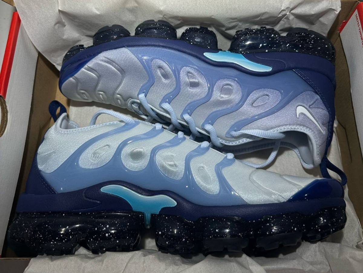 Nike Air VaporMax Plus Blizzard Coastal Light Blue White CK1411-400 Men size 8.5