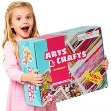 Wowood Arts and Crafts Kit for Kids - Over 1600 Pieces of DIY Craft Supplies!...