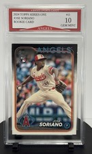 2024 Topps Jose Soriano L.A. Angels Series One Rookie Card #15 Gem Mint 10