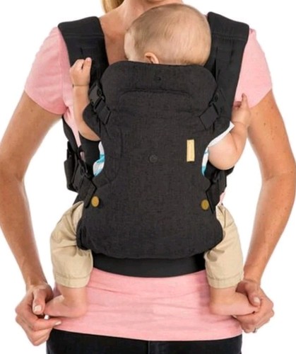 Infantino Baby Carrier Soft Structured Front Back Carry Infant Toddler Gray Used