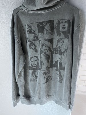 Taylor Swift Eras Tour Hoodie Size L - Official Tour Merchandise - Dark Grey