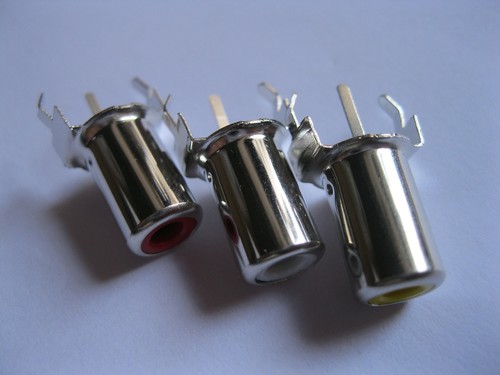 15 pcs AV-8.4-2A AV Pin Jack 3 Color RCA Female Audio Video AV Socket Connector - Picture 2 of 8