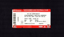 2014/15 MIDDLESBROUGH v SHEFFIELD WEDNESDAY TICKET CHAMPIONSHIP 09.02.19 VGC