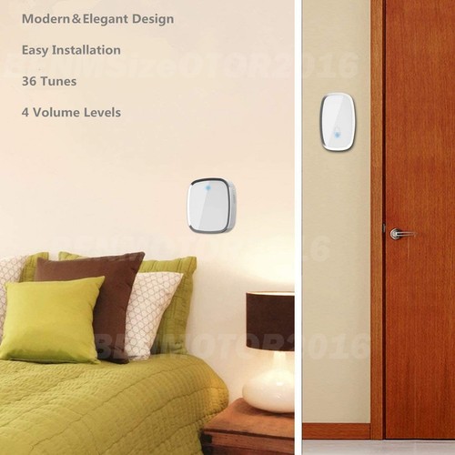 Wireless Door Bell 32 Chimes Twin Plugin Home Cordless Door Chime 2