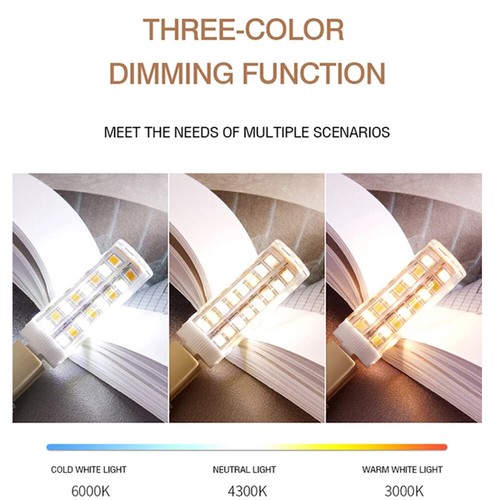 G4/G9/E14 2835SMD 40LEDs Bulb 3 Colors Changing Corn Bulb 7W Smart Light Bulbs - Picture 3 of 13