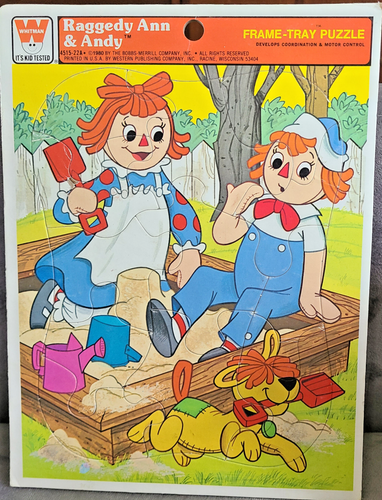 Vintage 1964-1980 Whitman Frame Tray Puzzle Assortment Ages 3-7 Set of 11