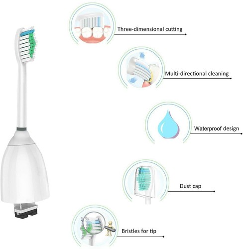 2 E Series Replacement Toothbrush Heads fit Philips Sonicare HX7002 HX3300+More - Picture 9 of 24
