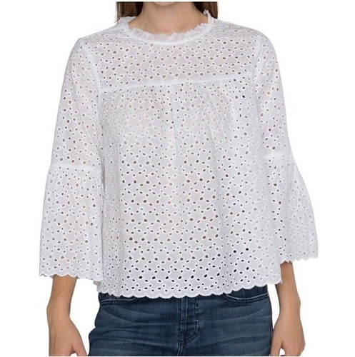 NWT Velvet by Graham & Spencer Women’s XL The Gabby White Ruffle Cotton Blouse - Picture 2 of 13