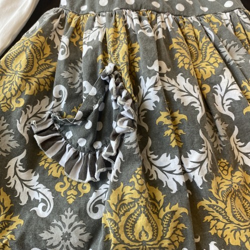 Set outfit per ragazze bianco grigio e giallo Serendipity taglia 4T così com'è - Foto 4 di 7