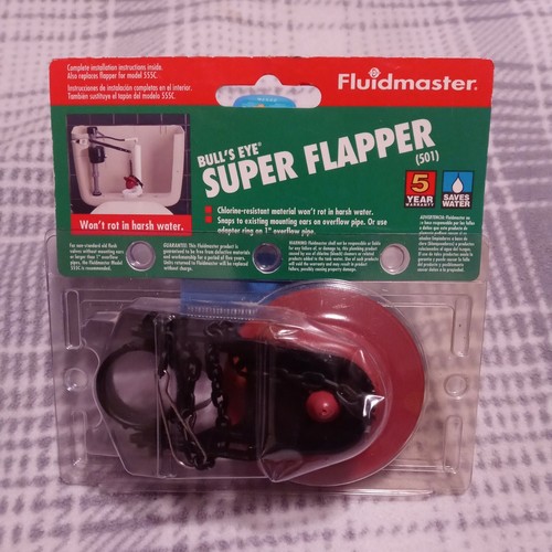 FLUIDMASTER BULLS EYE SUPER TOILET FLAPPER 501 NEW IN PACKAGE eBay
