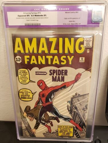 Amazing Fantasy 15 Spider-man Comic Styled Pattern Bundle V1 