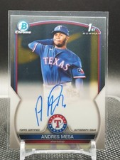 2023 Bowman Andres Mesa AUTO Chrome Rangers 1st
