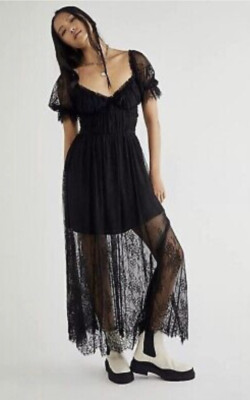 NWT Free People Dear Jean Lace Midi Dress MSRP $228 Size 6