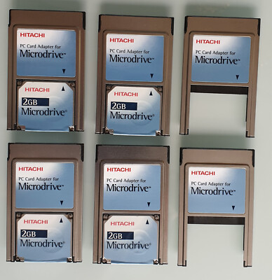 4 Stück MicroDrive / Hitachi Micro Drive / MicroDrive 1'' Festplatten