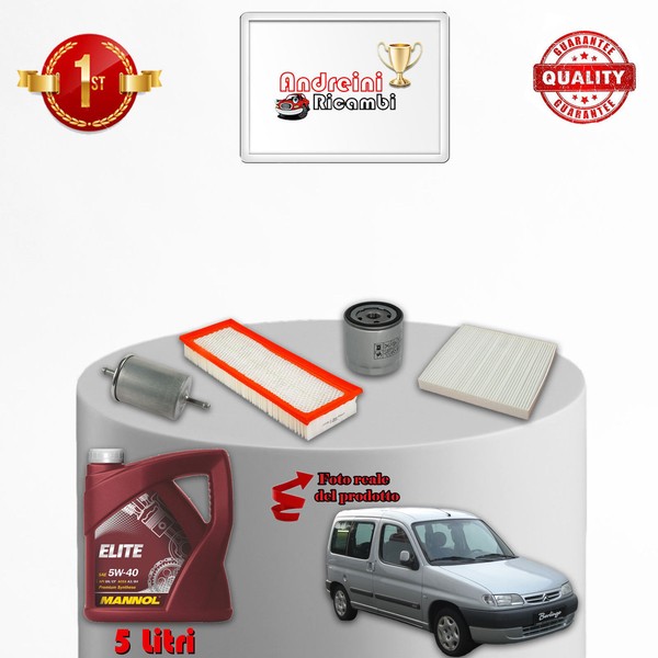 Inspektionskit Filter Und ÖL Citroen Berlingo 1.8 66KW 90CV 2002->-image