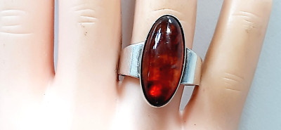 N.E.FROM ° SILBER  DESIGN RING ° 925 / ooo ° BERNSTEIN ° Dänemark °