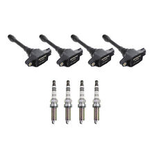 Hitachi 4 Ignition Coil 4 NGK Iridium Spark P...
