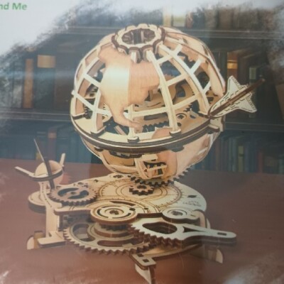 UG70128 Ugears Unassembled Mechanical Wooden Model Kit Puzzle Globe *SEALED NEW*