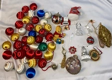 Lot Of Various Christmas Ornaments 
