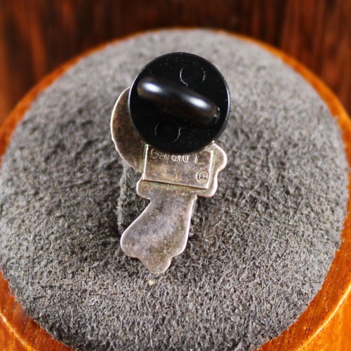 ZUNI GERALD L. Sunface Mosaik Inlay Pin Tie Tack Revers Sterlingsilber - Bild 3 von 5