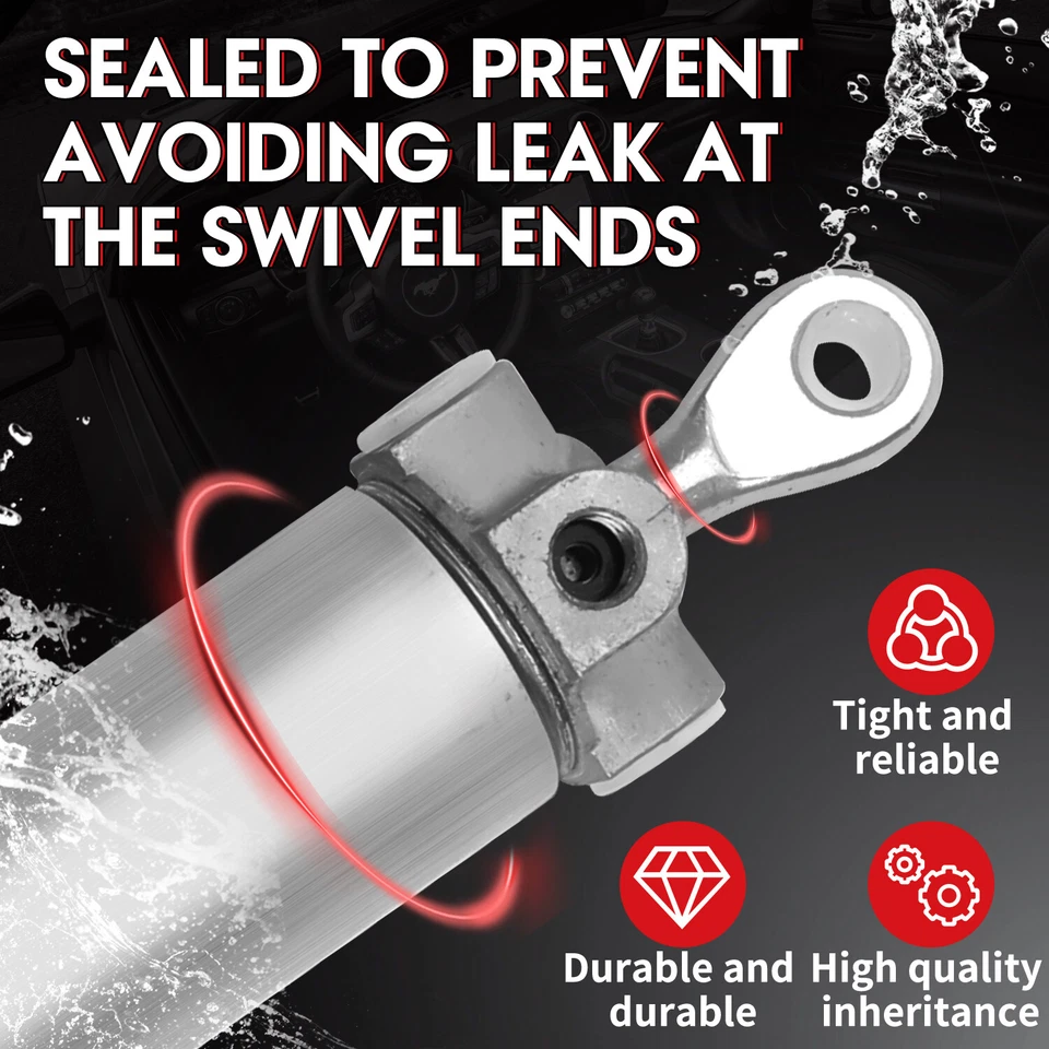 2PCS Convertible Top Hydraulic Cylinder TC-50 for Ford Galaxie, Mercury Monterey Foto 2 de 4