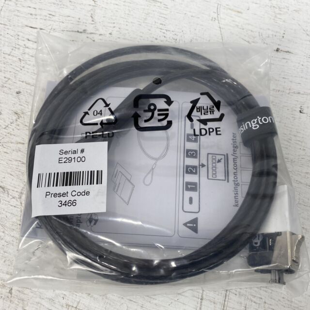 NEW Kensington K60604WW Slim Combo Lock for Standard Slot -Resettable 4 Digit G5 NEW Kensington K60604WW Slim Combo Lock for Standard Slot -Resettable 4 Digit G5