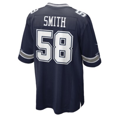Dallas Cowboys Mazi Smith #58 Nike Men's Navy 2025 Official