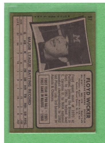 1971 Topps Baseball Series 1 complete your set - Picture 172 of 228