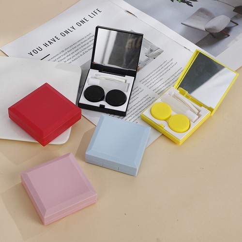 Contact Lenses Storage Box Kit Solid Color Contact Lens Container