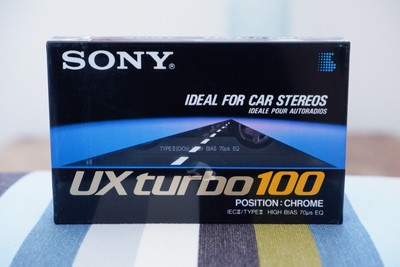 SONY UX turbo 100 von 1990-1992, Made in France, Ideal For Car Stereos, OVP
