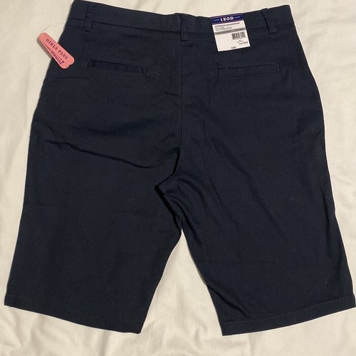 IZOD~Junior Girls Size 16.5 Adj Waist Stretch Bermuda Shorts ~ Schoolwear - Picture 7 of 11