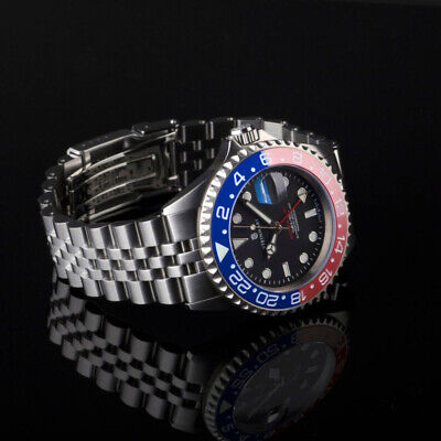 Steinhart Ocean One GMT BLUE-RED. 2 Ceramic Men's Swiss Diver Watch  103-1100 | eBay