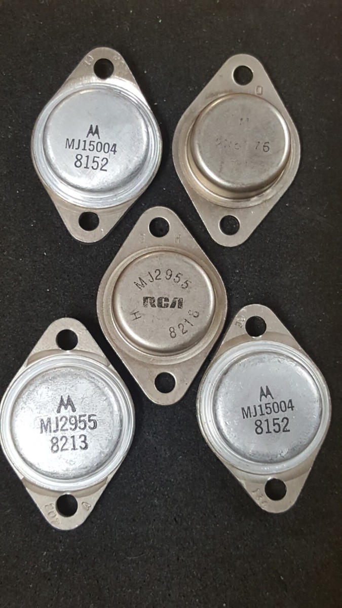 Motorola MJ2955, 2N6576, MJ15004, TP9054 New tested using Motorola MJ2955, 2N6576, MJ15004, TP9054 New tested using
