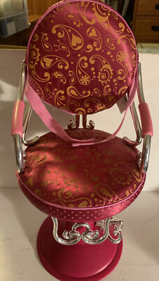 Our Generation BATTAT AMERICAN GIRL DOLL PINK SALON SPA CHAIR EUC for 18