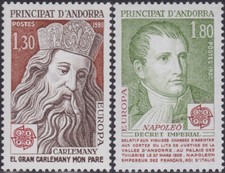 ANDORRA (FRANCE) - 1980 MNH  Europa CEPT  Complete Set !!