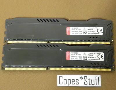 Kingston HyperX Fury HX316C10FB/8 PC3-12800u LOT (2) x 8GB 16GB