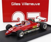Brumm 1/43 Ferrari F1 126C2 Figuren Villeneuve Imola 1982 Statisches Modell