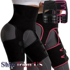 Thigh Trimmer Body Shaper Butt Lifter Belt Sweat High Waist Sauna Trainer US