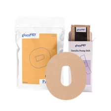 Glucology Beige CGM Bundle | Insulin Pump Belt + 25 CGM Patches