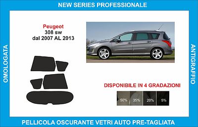 Pellicola Oscurante Pre-tagliata Per Fiat Tipo 5P Dal 2016, Tonalità 20%, Omologata, Garanzia 10 Anni