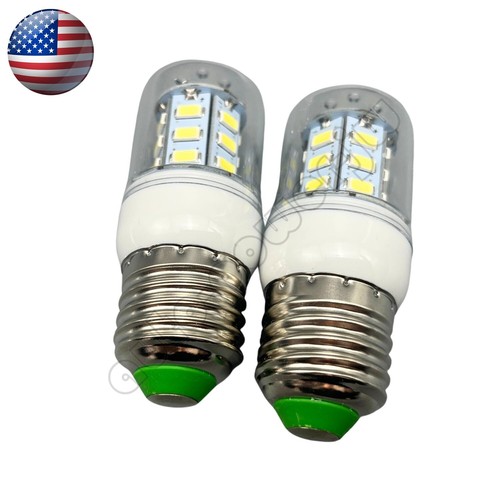 2 PCS LED Refrigerator Light Corn Bulb E27 for Frigidaire Kenmore 5304511738 - Foto 6 di 8