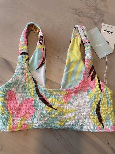 NWT Maaji Womens Crop Top Reversible Swimsuit Top S - 第 6/12 張圖片