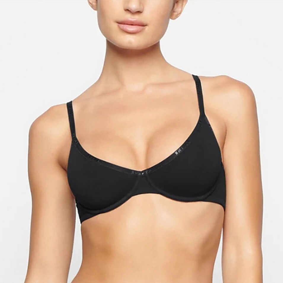 SKIMSブラジャー34DD&ショーツS SKIMS Cotton Logo Underwire Demi Bra 34DD | eBay