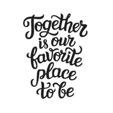 #94 Darice Embossing Folder Essentials  " TOGETHER ENSEMBLE  "  #30032531