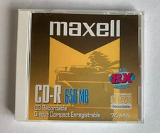 HP & Maxell CD-R Music 74 min 650 mb Factory Sealed.