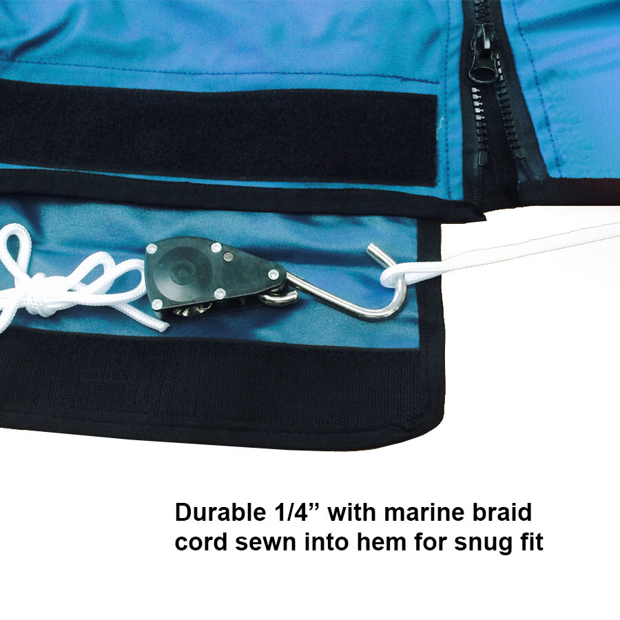 Fountain 32 CC Center Console TTop HardTop Fishing Boat Cover Blue