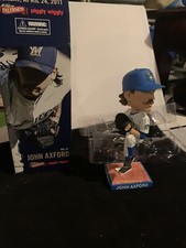 2011 MILWAUKEE BREWERS JOHN AXFORD RETRO PINSTRIPE SGA BOBBLEHEAD Free Pickup